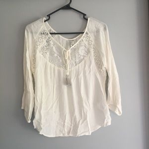Forever 21 cream blouse